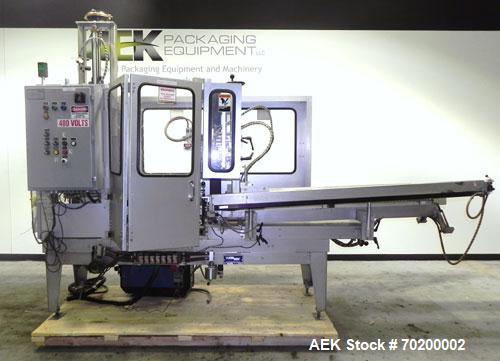 Used Wexxar Automatic Case Former/Erector With Hot Melt Glue Bottom Sealer, Model WFH. Capable of speeds up to 25 cpm. Case Size Range: length 7" to 24", width 5" to 17", height 5" to 16". Has AB SLC...