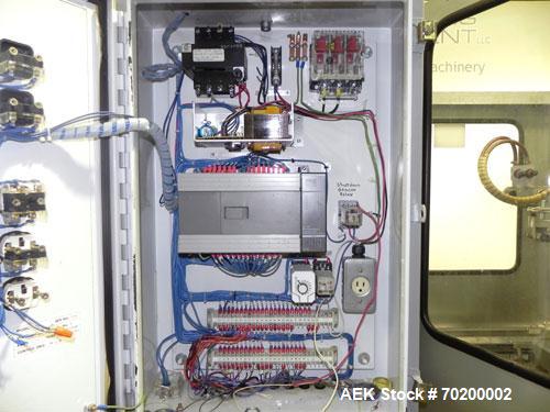 Used Wexxar Automatic Case Former/Erector With Hot Melt Glue Bottom Sealer, Model WFH. Capable of speeds up to 25 cpm. Case Size Range: length 7" to 24", width 5" to 17", height 5" to 16". Has AB SLC...