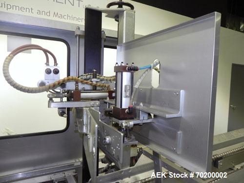 Used Wexxar Automatic Case Former/Erector With Hot Melt Glue Bottom Sealer, Model WFH. Capable of speeds up to 25 cpm. Case Size Range: length 7" to 24", width 5" to 17", height 5" to 16". Has AB SLC...