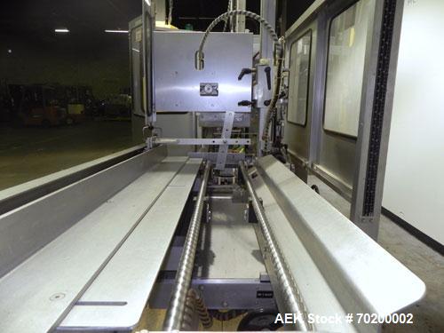 Used Wexxar Automatic Case Former/Erector With Hot Melt Glue Bottom Sealer, Model WFH. Capable of speeds up to 25 cpm. Case Size Range: length 7" to 24", width 5" to 17", height 5" to 16". Has AB SLC...