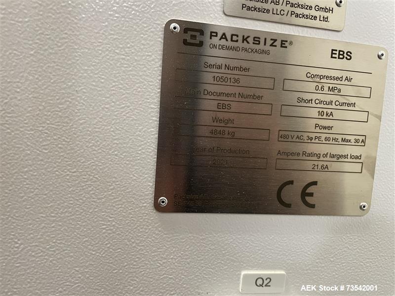 Used – Packsize Model X5 Box On Demand Packaging System – Up to 600 Boxes/Hour