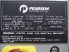 Used Pearson Box Erector, Model R350G.Features Allen Bradley Micrologix 1500 PLC, (5) Allen Bradley Series C VFDs, Allen Bradley Panelview 300 operator interface, Nordson Problue Model 10 hot melt gl...