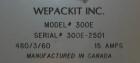 Used Wepackit Case Erector Bottom (Side) Sealer, Model 300E 