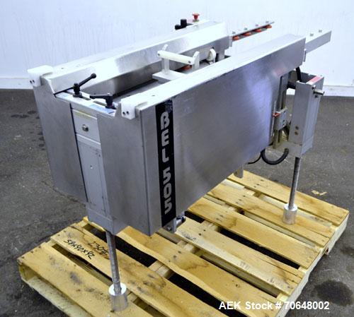 Used Belcor Industries BEL 505 Semi-Automatic Case Erector & Pack Station. Capacity up to 15 cases per minute. Case size range 8” to 26.5” Long x 6” to 16” Wide x 3.5” High to infinite. Requires 0.01...