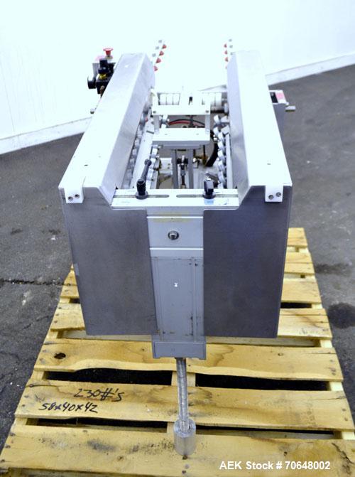 Used Belcor Industries BEL 505 Semi-Automatic Case Erector & Pack Station. Capacity up to 15 cases per minute. Case size range 8” to 26.5” Long x 6” to 16” Wide x 3.5” High to infinite. Requires 0.01...