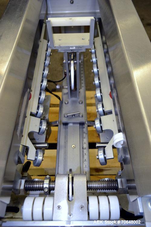 Used Belcor Industries BEL 505 Semi-Automatic Case Erector & Pack Station. Capacity up to 15 cases per minute. Case size range 8” to 26.5” Long x 6” to 16” Wide x 3.5” High to infinite. Requires 0.01...