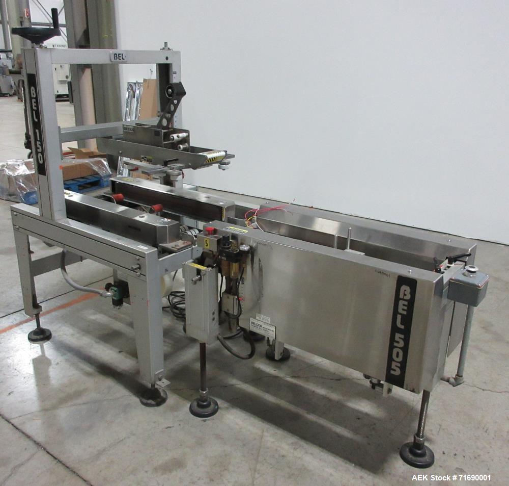 Used Belcor Models 150 - 505 Semi-Automatic Uniform Case Former / Case Erector