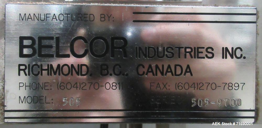 Used Belcor Models 150 - 505 Semi-Automatic Uniform Case Former / Case Erector