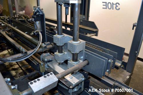 Used Wepackit Model 310E Mid-Speed Case Erector. Capable of up to 15 cases per minute. Approximate case size range:length 6’’ to 24’’, width 5.5’’ to 18", depth 4.5’’ to 20’’.Maximum knock-down lengt...