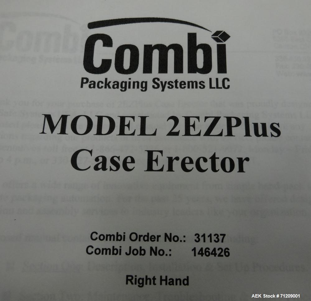 Used Combi Model 2-EZ RH Plus Case Erector and Bottom Taper