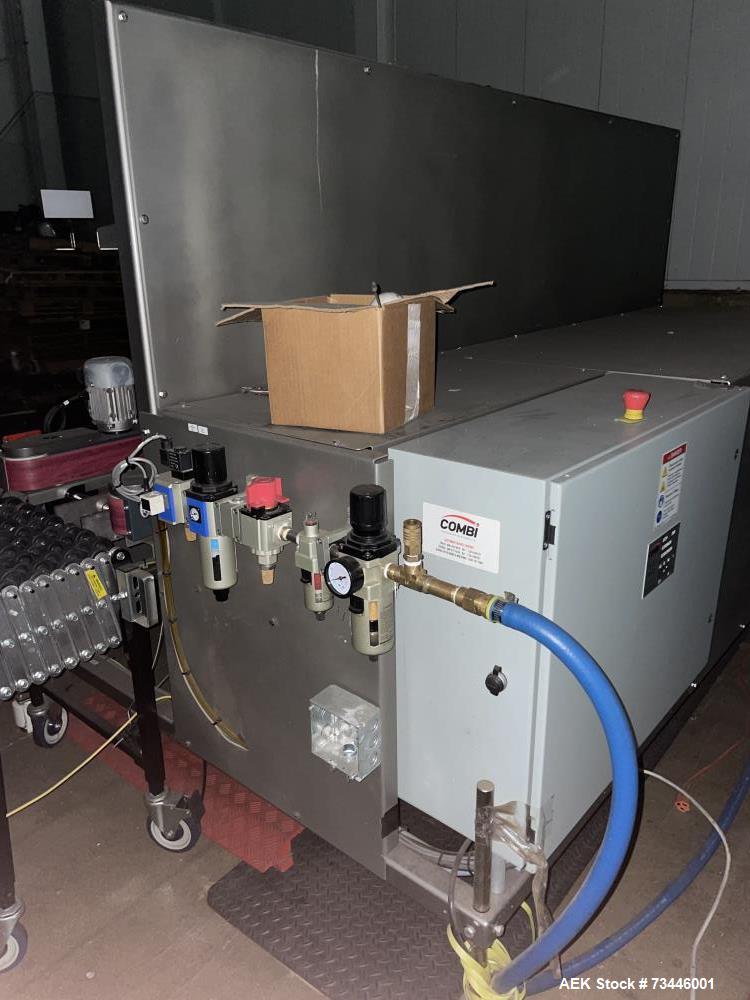 Used Combi 2EZSB Case Erector – 15 CPM, Allen Bradley PLC, Bottom Tape Head, Mobile