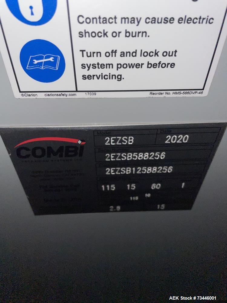 Used Combi 2EZSB Case Erector – 15 CPM, Allen Bradley PLC, Bottom Tape Head, Mobile