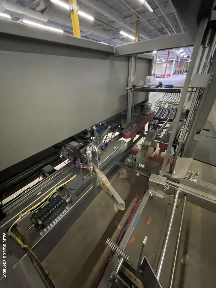 Used Combi 2EZSB Case Erector – 15 CPM, Allen Bradley PLC, Bottom Tape Head, Mobile