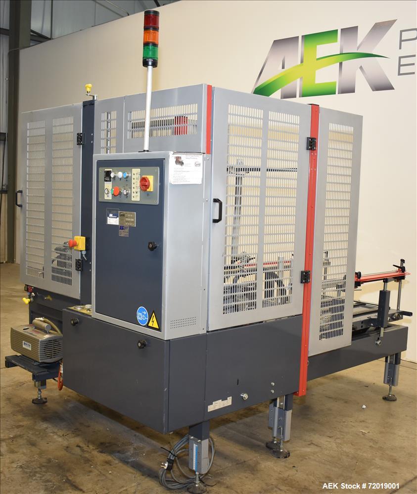 Used- Combi Packaging System CE-10 Case Erector with Bottom Case Tape Sealer.