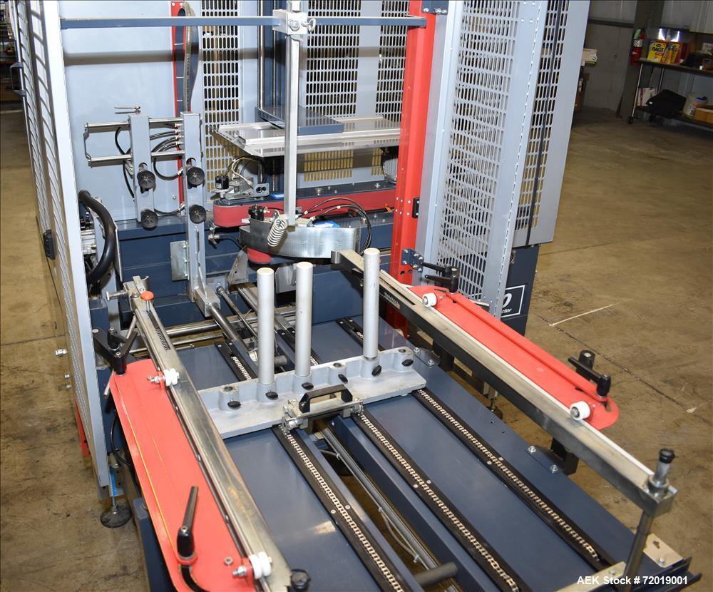 Used Combi Packaging System CE-10 Case Erector with Bottom Case Tape Sealer.