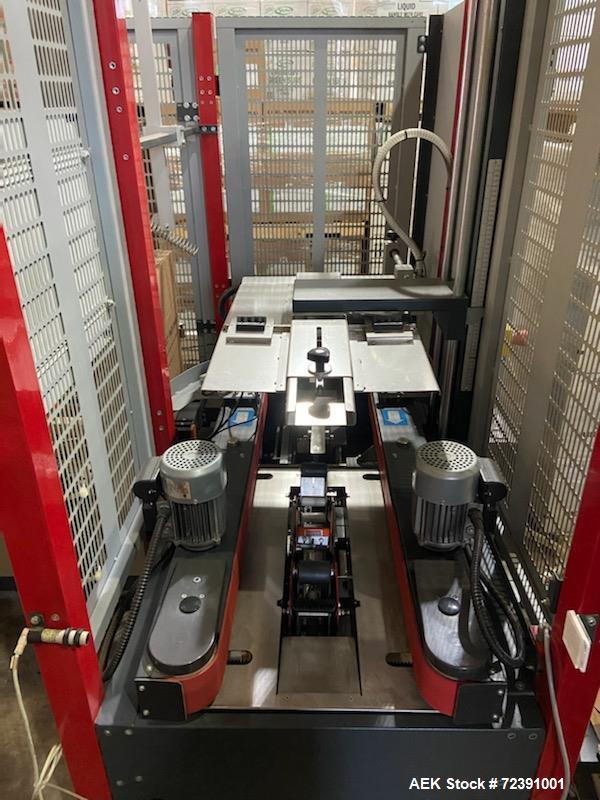 Used Combi Model CE-10 Case Erector. Machine is capable of speeds from 500 to 700 cases per hour (about 12 cases per minute). Has a case size range of 8"-17.5" length x 6"-13.5" width x 5"-17.5" heig...