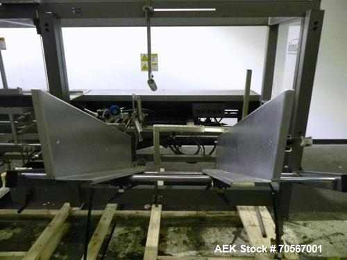 Used Combi Model 2-EZ Plus Case Erector and Bottom Taper. Capable of speeds up to 12 cases per minute. Case size range: length 6" to 24", width 4 1/2" to 16", depth 4 1/2" to 18". Has right angle cas...