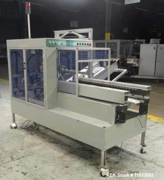 Used- Durable Packaging (OK International)  Model CA1800 Automatic Case Erector