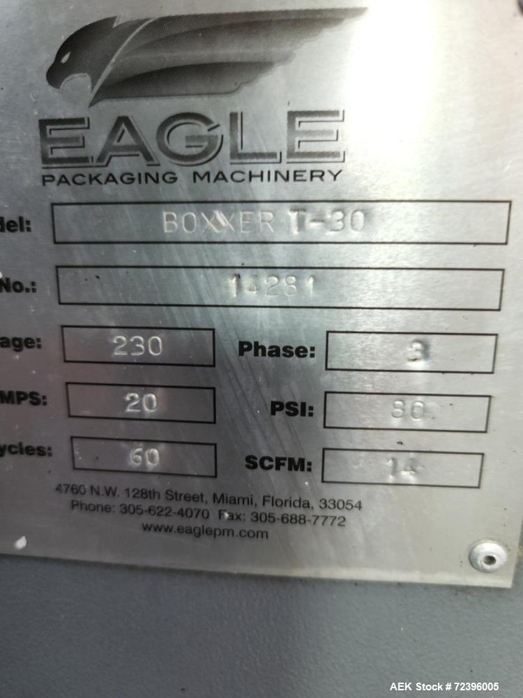 Used-Eagle Packaging Automatic Case Erector and Bottom Tape Sealer