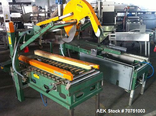 Used Case Erector "Performer" and "Comarme" Gemini GEM F45 Case Taper.  Dimensions:  9.84' x 4.5" x 6.5' (3000 x 1400 x 2000 mm).  Maximum packaging width 15.7" (400 mm), 50 hz.