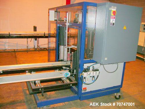 Used Lantech Case Erector, Model C-2000. Throughput speed 10-15 cases per minute. Case size minimum (OD) 7-7/8" long x 5-7/8" wide x 3-7/8" high. Case size maximum (OD) 25-5/8" long x 17-3/4" wide x ...