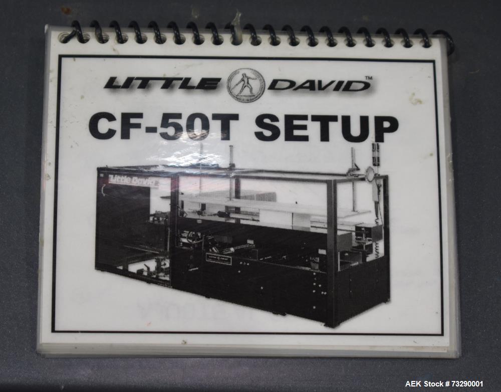 Used Loveshaw Little David CF50 Case Erector with 1-1/2" Wide Bottom Taper