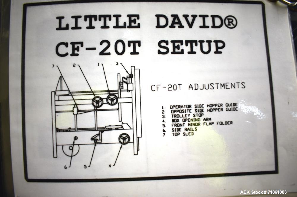 Used Little David CF20T Case Erector and Bottom Taper.