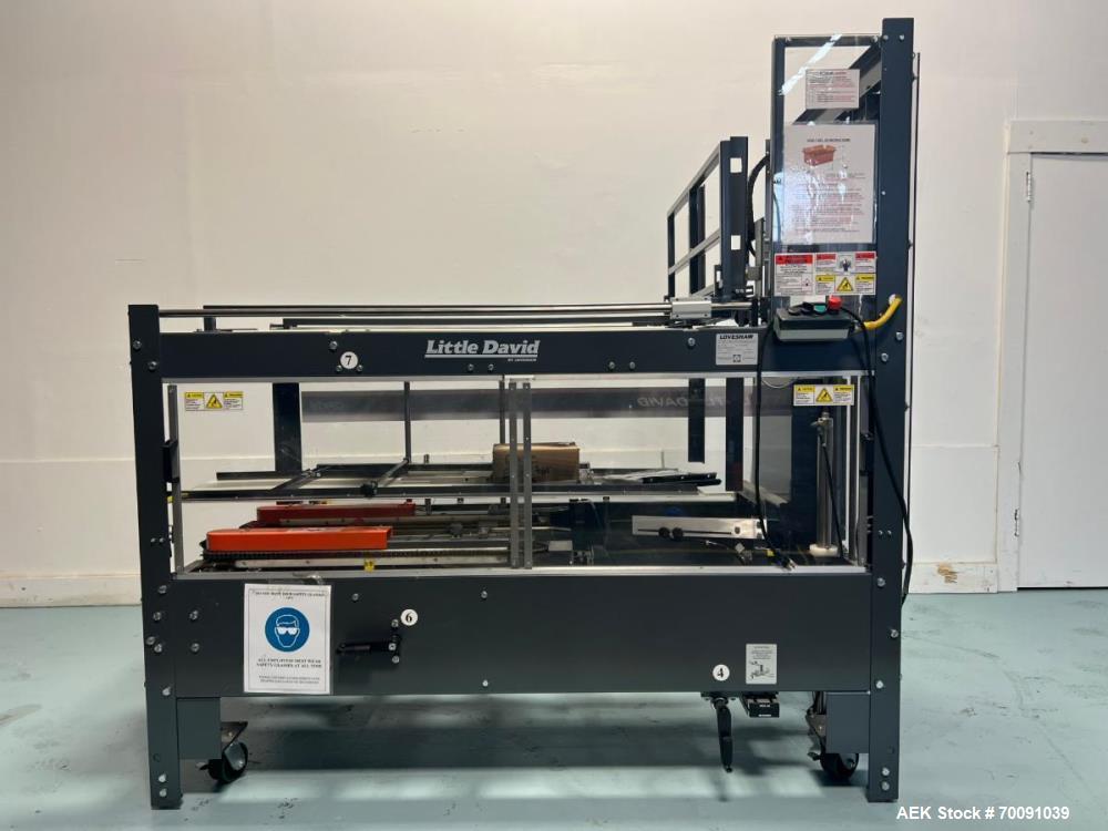 Used Little David CF25T Case Erector & Bottom Sealer – Compact Automatic Carton Forming System up to 15 CPM