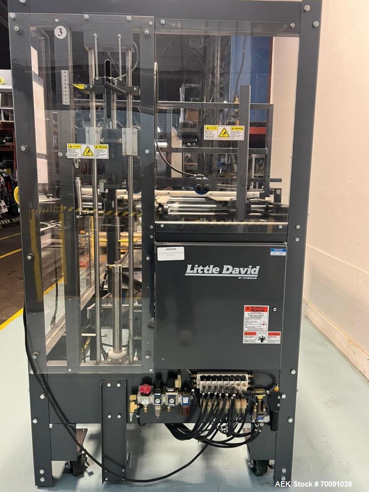 Used Little David CF25T Case Erector & Bottom Sealer – Compact Automatic Carton Forming System up to 15 CPM