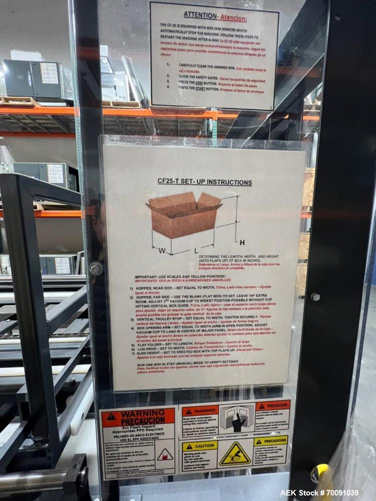 Used Little David CF25T Case Erector & Bottom Sealer – Compact Automatic Carton Forming System up to 15 CPM