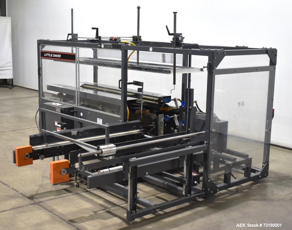 Used Little David CF50T Case Erector & Bottom Sealer – 20 CPM, 3” Tape Head