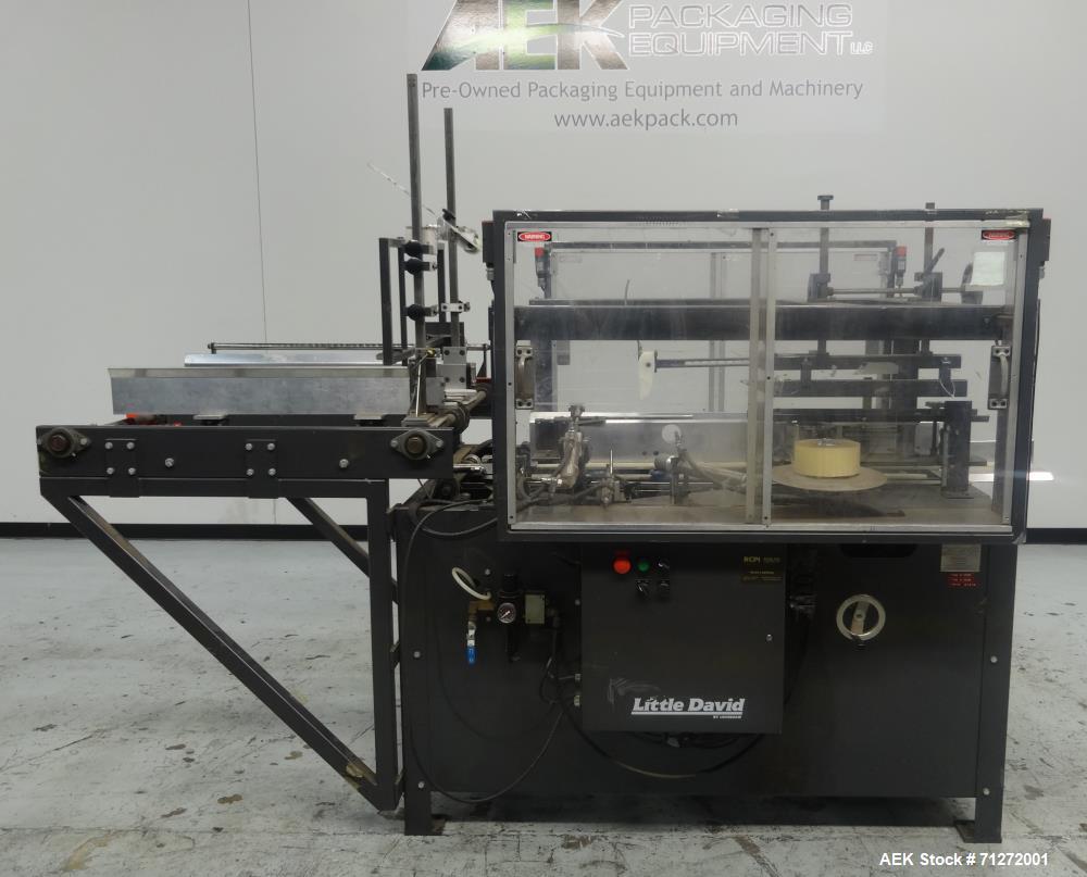 Used Loveshaw (Little David) Model CF30T Case Erector and Bottom Sealer