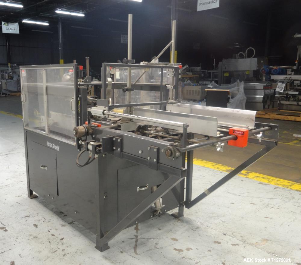 Used Loveshaw (Little David) Model CF30T Case Erector and Bottom Sealer