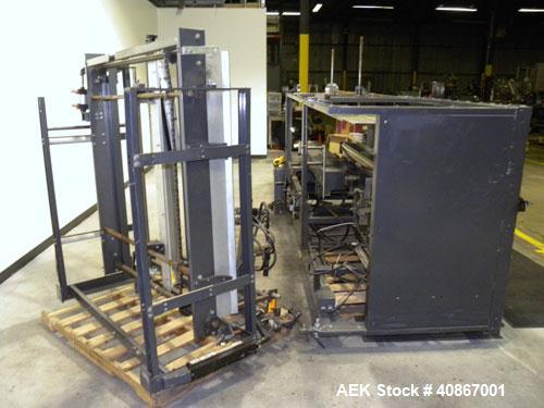 Used Loveshaw Little David Case Former, Model CF40T, Carbon Steel. Approximately 20 cases per minute. Case size range: length 7" to 24", width 6" to 16", height 4" to 16". Chain and lug drive, 1/2 hp...