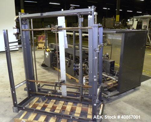 Used Loveshaw Little David Case Former, Model CF40T, Carbon Steel. Approximately 20 cases per minute. Case size range: length 7" to 24", width 6" to 16", height 4" to 16". Chain and lug drive, 1/2 hp...