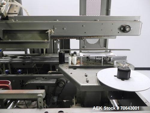 Used Marq Model HPE-RH NS Case Erector Bottom Sealer. Capable of speeds from 30 to 40 cases per minute. Is set up to tape boxes closed (with a side seal). Has a formed case size range: Length 10" to ...