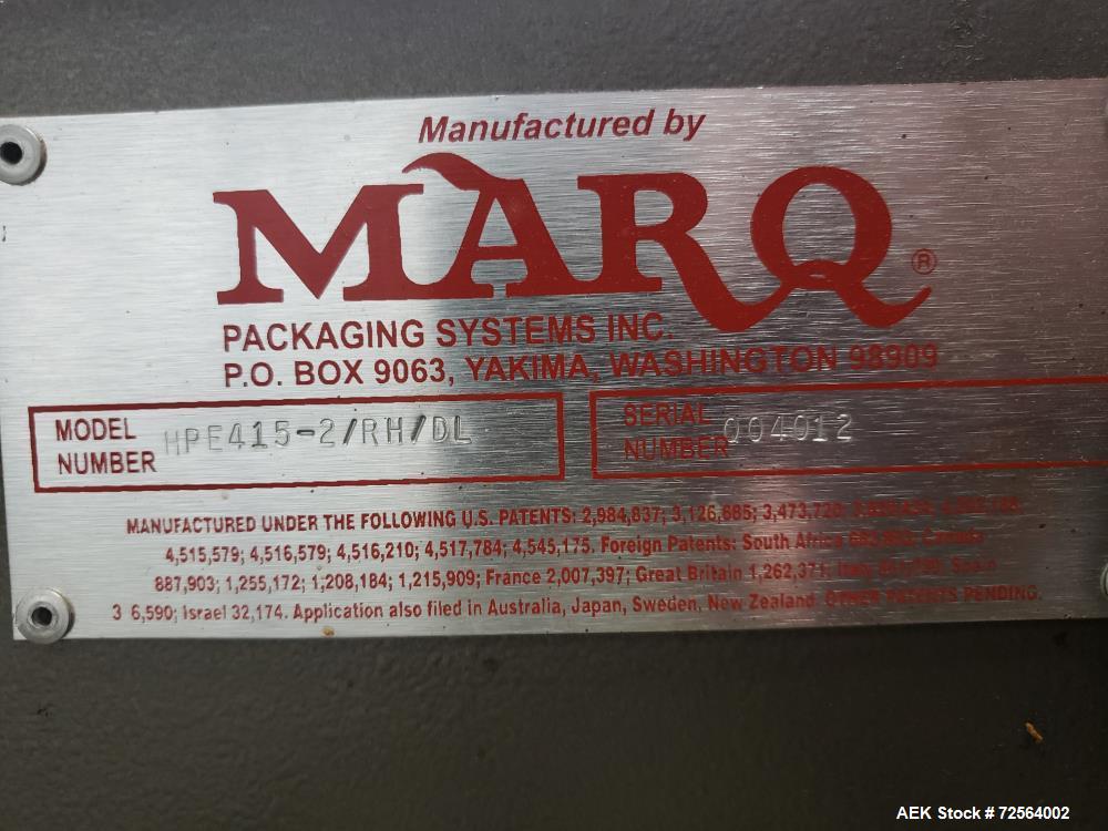 Used Marq Model HPE415-2/RH/DL Automatic Case Erector and Bottom Tape Sealer