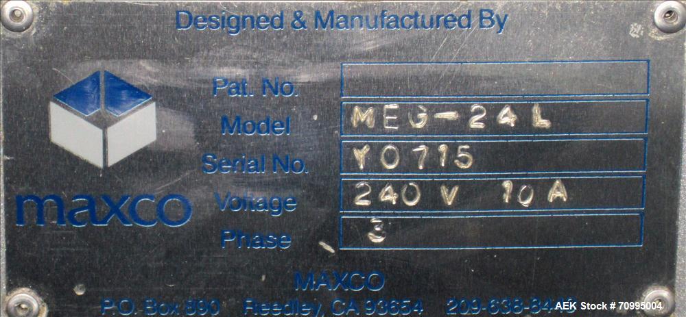 Maxco Model MEG-24L Automatic Case Former – Wide Format, KD Ready