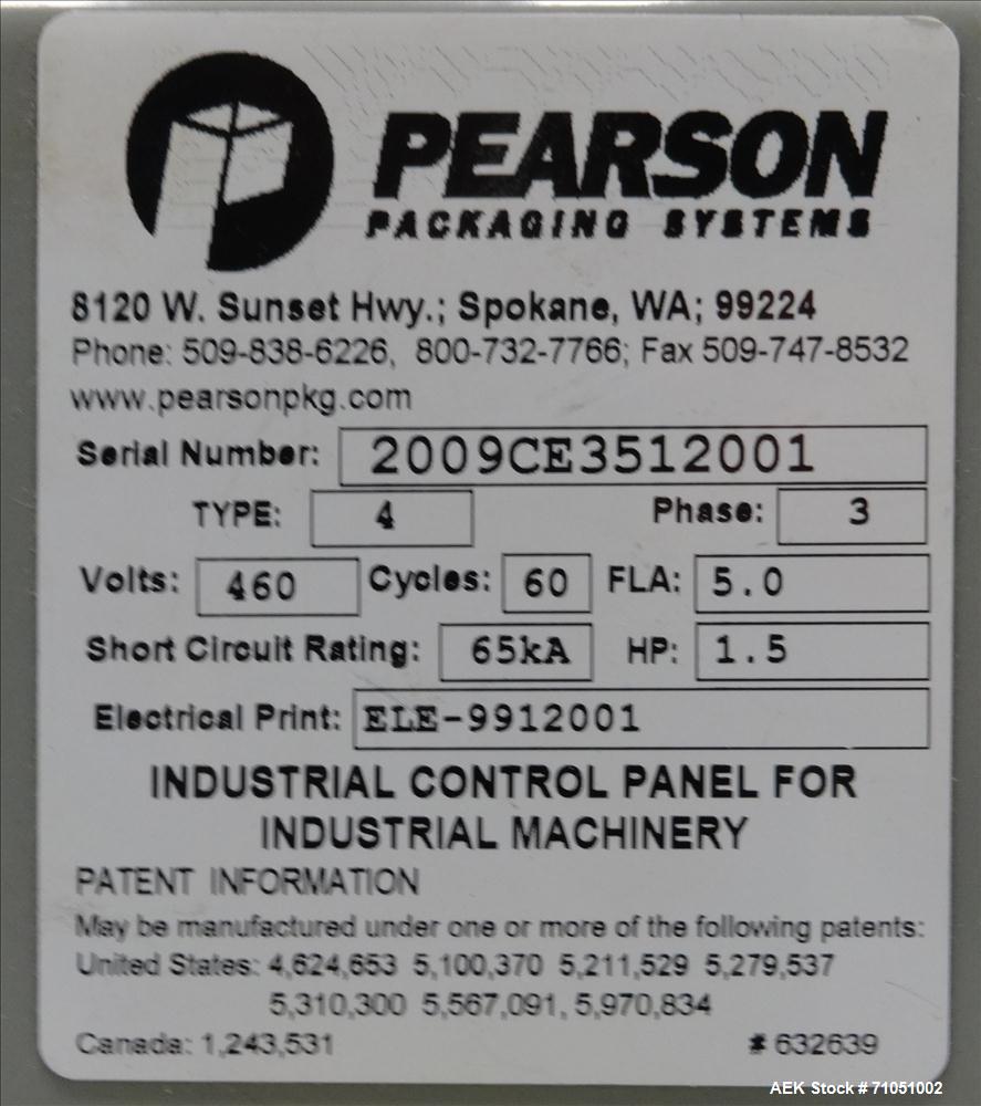 Used Pearson Model CE35-T Case Erector Bottom Taper