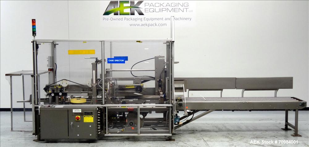 Used R.A. Pearson Co. Model R235 Case Erector and Bottom Tape Sealer