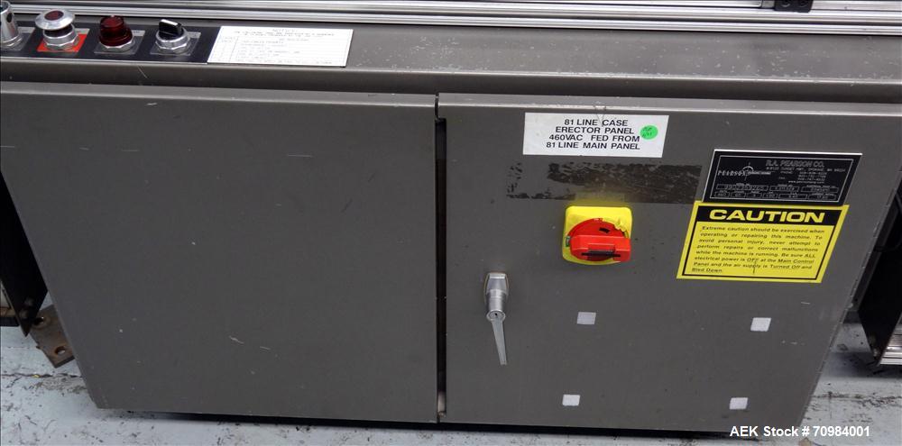 Used R.A. Pearson Co. Model R235 Case Erector and Bottom Tape Sealer