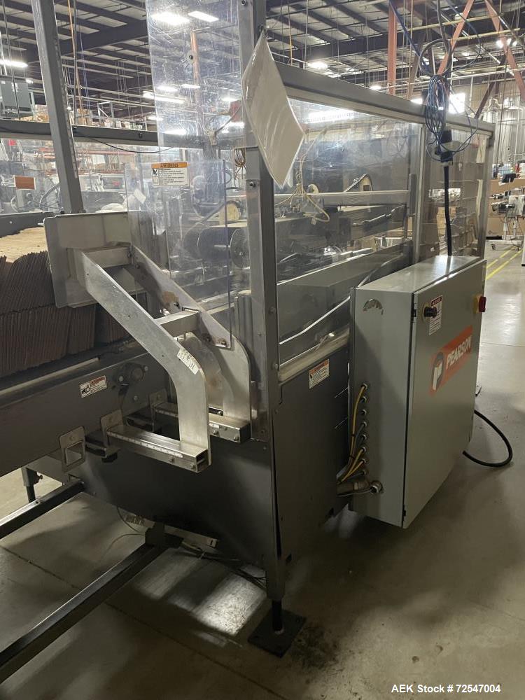 Used-Pearson Model R350 Automatic Case Erector and Tape Sealer