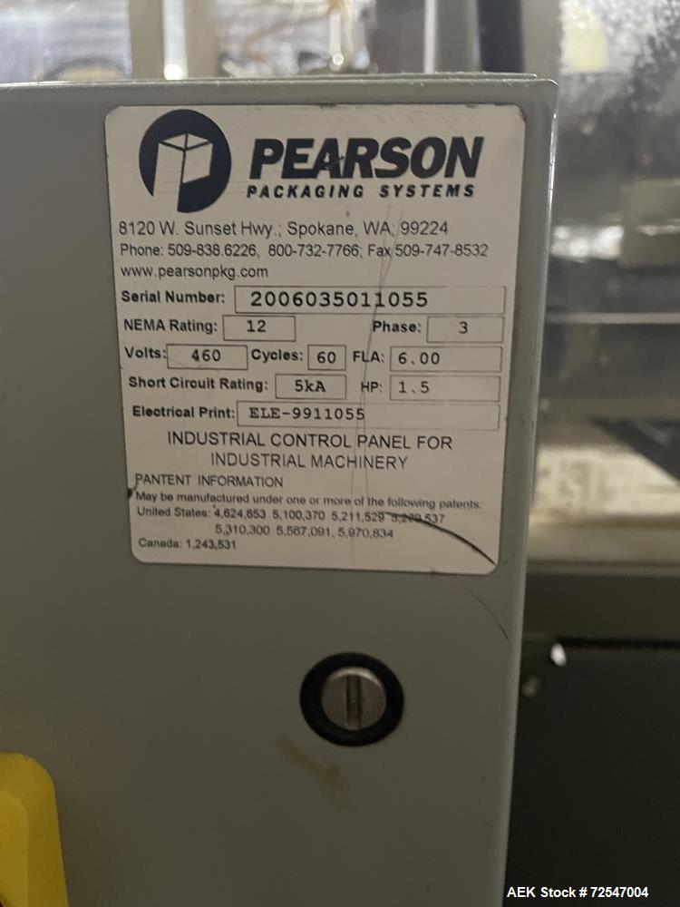 Used-Pearson Model R350 Automatic Case Erector and Tape Sealer