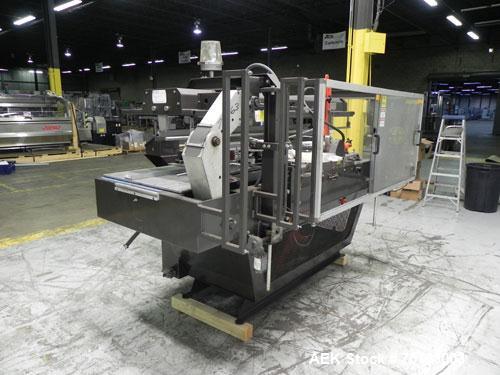 Used Hartness (SWF/McDowell) Model 201LH Automatic Case Erector Bottom Sealer. Capable of speeds up to 30 cases per minute. Has a case size range: (Length) 5-3/4" - 24" (Width) 5-3/4" - 24" (Depth) 1...