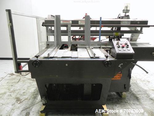 Used Hartness (SWF/McDowell) Model 201LH Automatic Case Erector Bottom Sealer. Capable of speeds up to 30 cases per minute. Has a case size range: (Length) 5-3/4" - 24" (Width) 5-3/4" - 24" (Depth) 1...