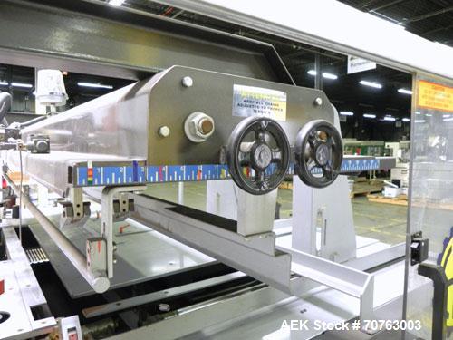 Used Hartness (SWF/McDowell) Model 201LH Automatic Case Erector Bottom Sealer. Capable of speeds up to 30 cases per minute. Has a case size range: (Length) 5-3/4" - 24" (Width) 5-3/4" - 24" (Depth) 1...