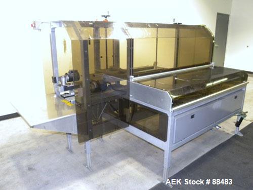 Used Soco Case Erector, Model BE-300-ABS2. Capable of speeds up to 8 cpm. Has bottom tape sealer. Case size range: length 300 to 620 mm, width 200 to 400 mm, depth 130 to 500 mm. Includes an Allen Br...