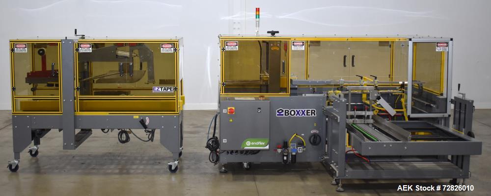 Unused- Endflex Boxxer T series Automatic Case Erector, Manual Loader and Automatic Case Taping System, Model T-18. Capable ...