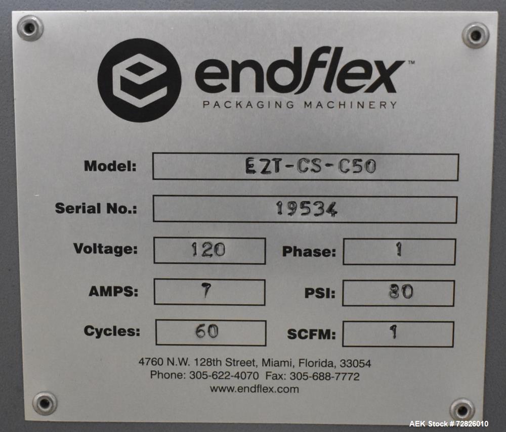 Unused Endflex Boxxer T-18 Automatic Case Erector, Manual Loader & Case Taping System