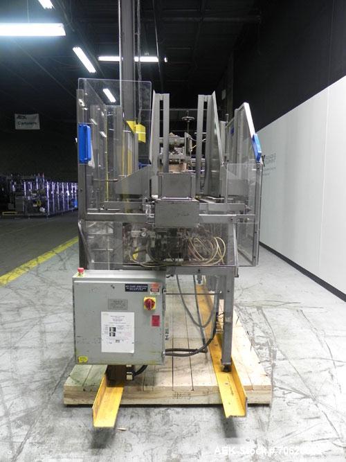 Used Wepackit Model MPE300 Case Erector Bottom Tape Sealer. Machine is capable of speeds up to 20 cases per minute. Knockdown case size range: 16" to 34" (length). Case size range 6" - 22" (length), ...